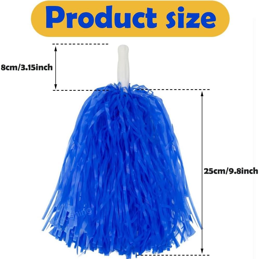 Pom Poms de Animación Hooshing 12 Piezas Multicolor para Deportes