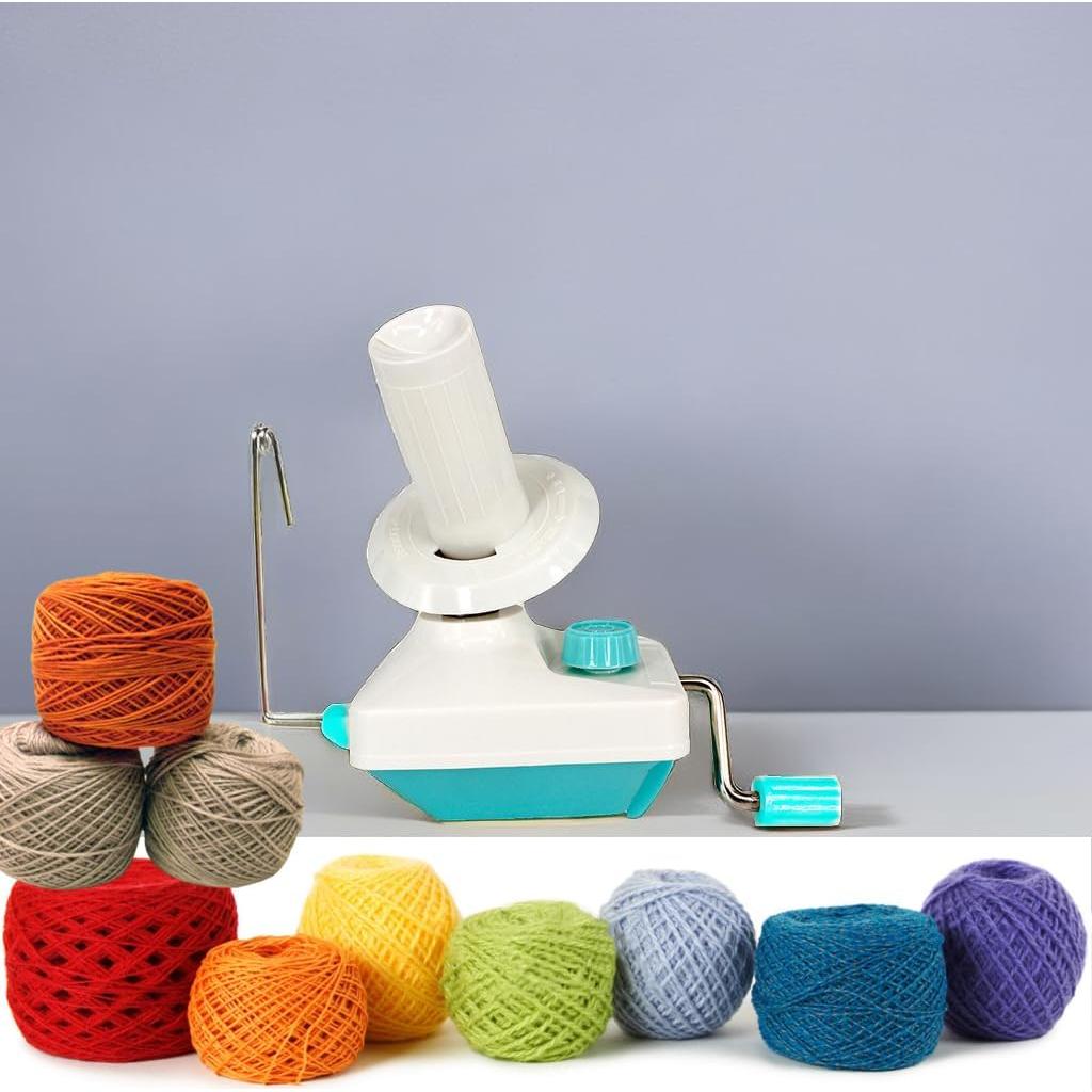 Enrollador de Hilo RRigo con Soporte y 53 Agujas de Tejer