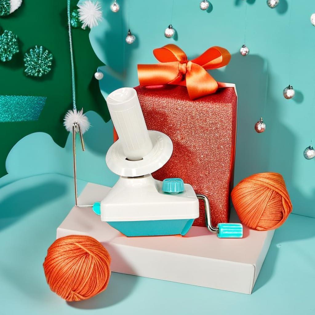 Enrollador de Hilo RRigo con Soporte y 53 Agujas de Tejer