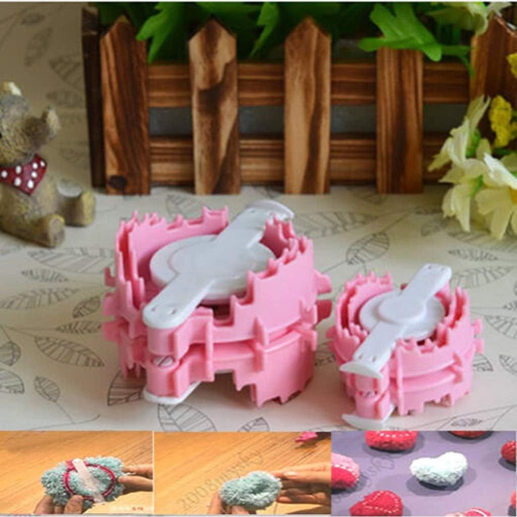 Hacedor de Pom Pom Ankexin 2X L+S Corazón 50-70mm