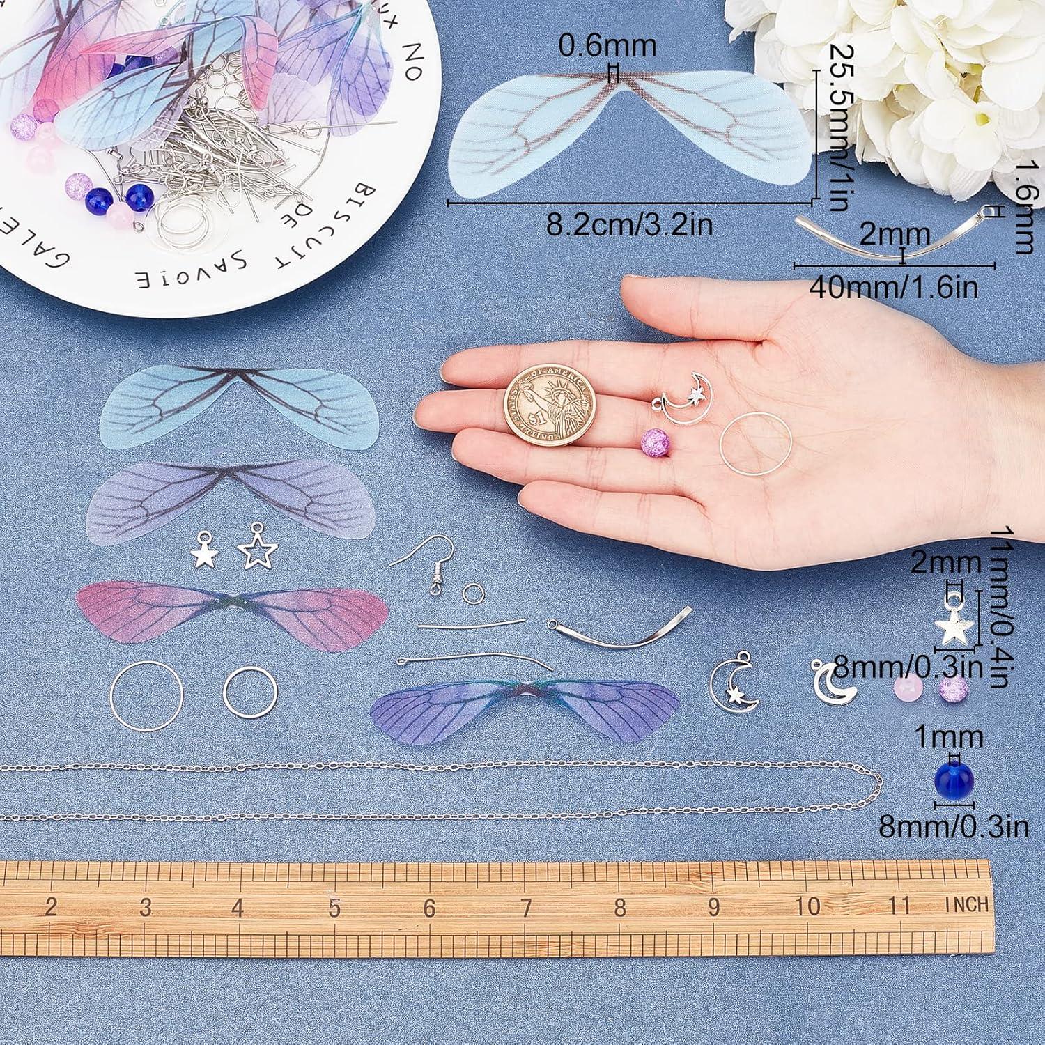 Kit de Fabricación de Pendientes DIY SUNNYCLUE - 10 Pares Mariposa