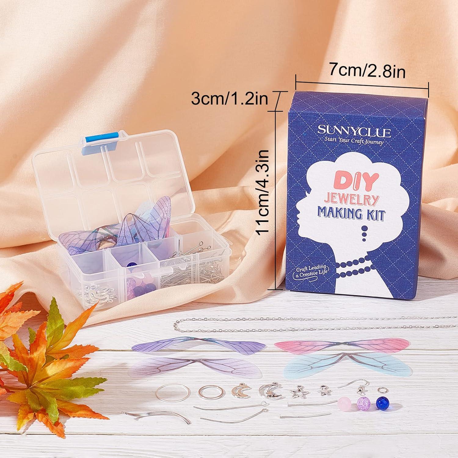 Kit de Fabricación de Pendientes DIY SUNNYCLUE - 10 Pares Mariposa