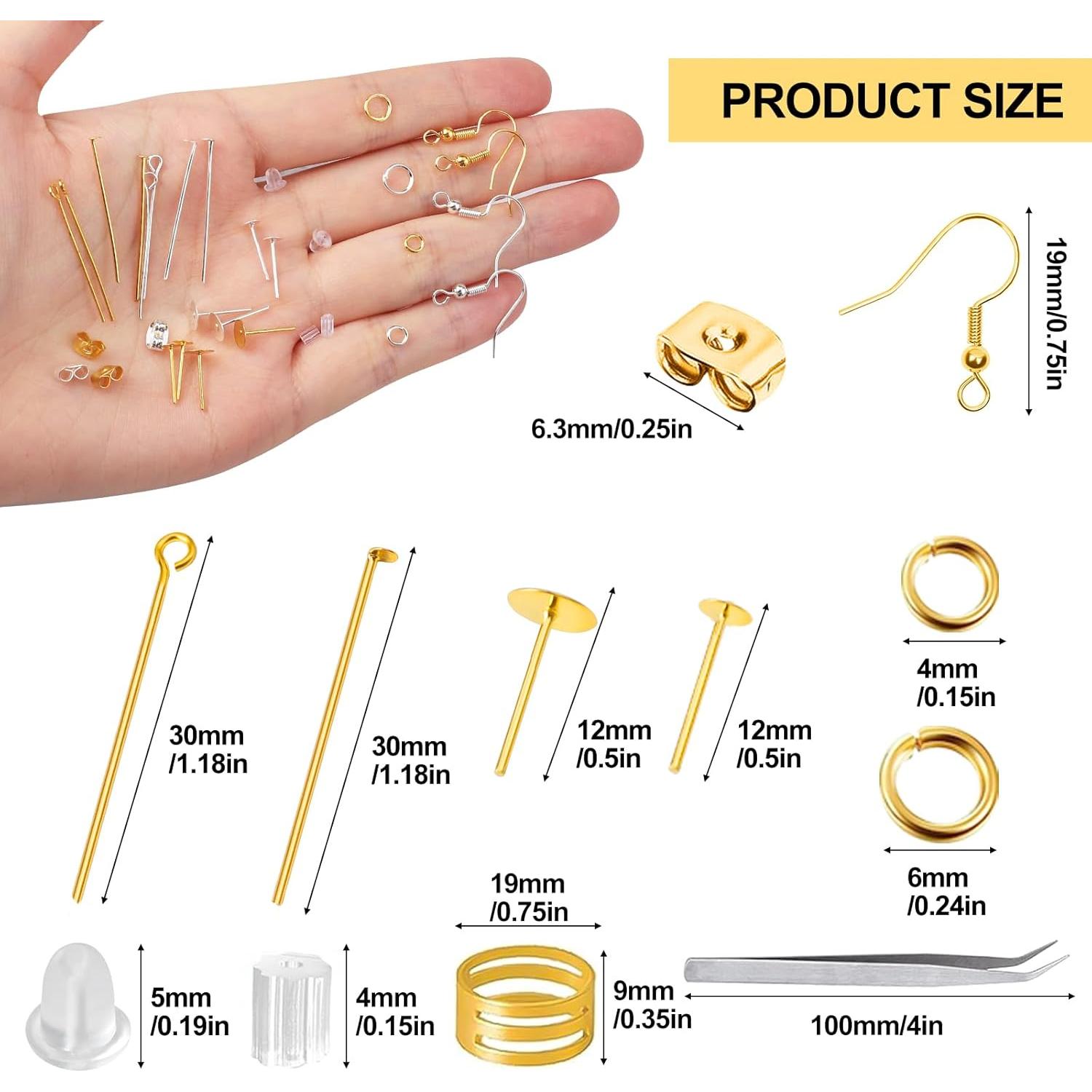 Kit de Suministros para Hacer Pendientes CZWZ 3480 Piezas