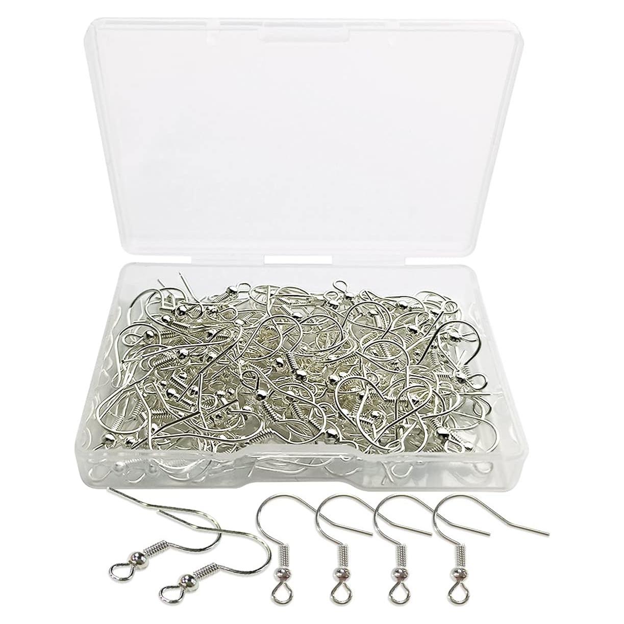 120 Ganchos de Aretes de Plata Hipoalergénicos TTSAM DIY