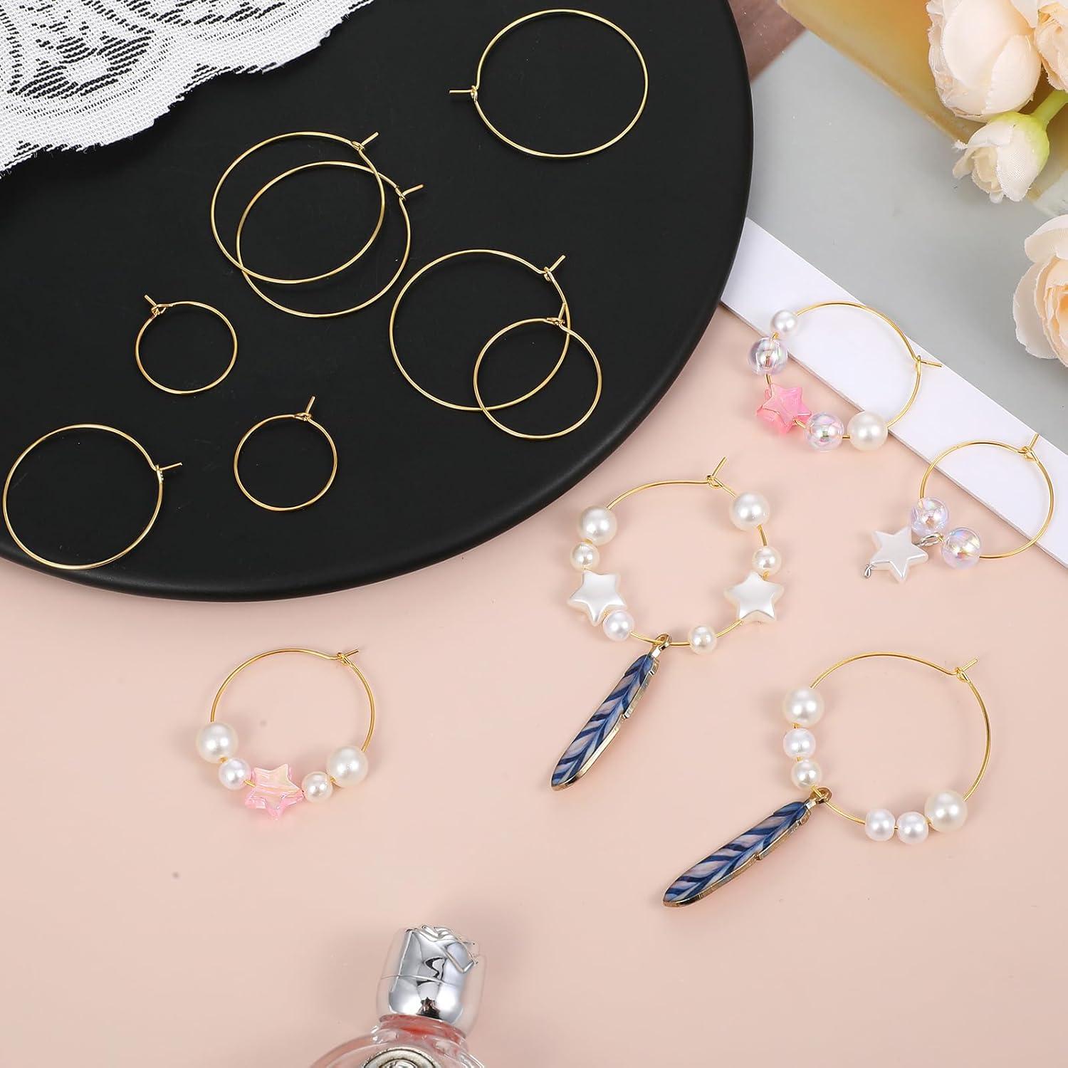 200 Aros de Pendientes de Joyería Nogeqi en Oro 20-35mm