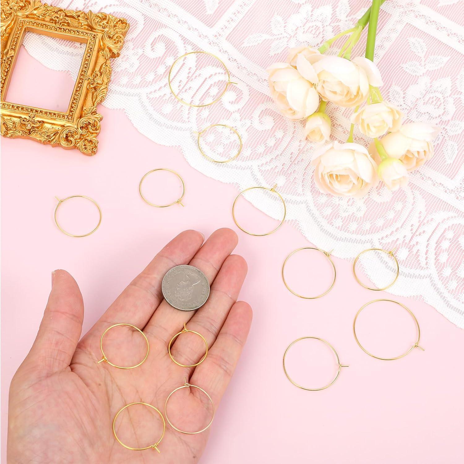 200 Aros de Pendientes de Joyería Nogeqi en Oro 20-35mm