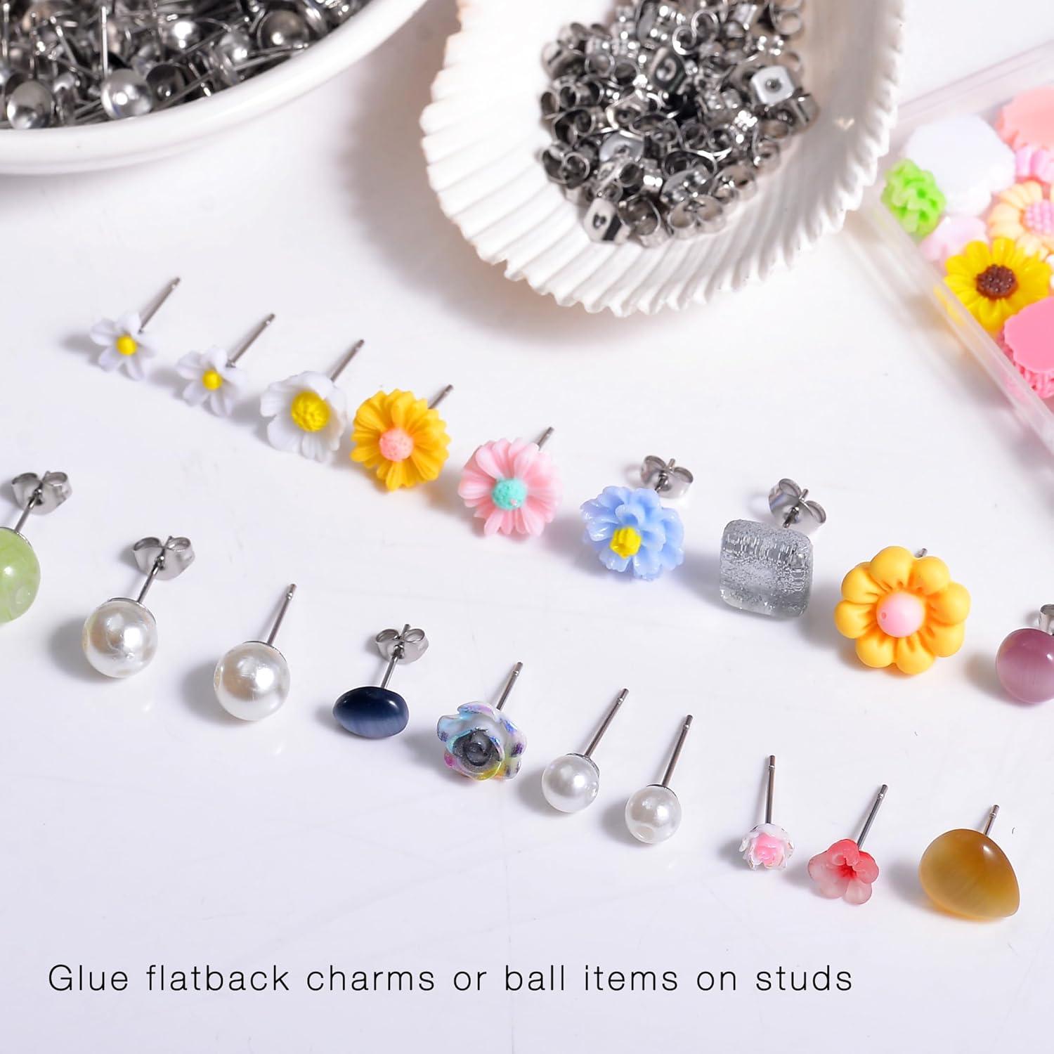 Kit de 800 Piezas para Hacer Pendientes Stino - Acero Inoxidable Hipoalergénico