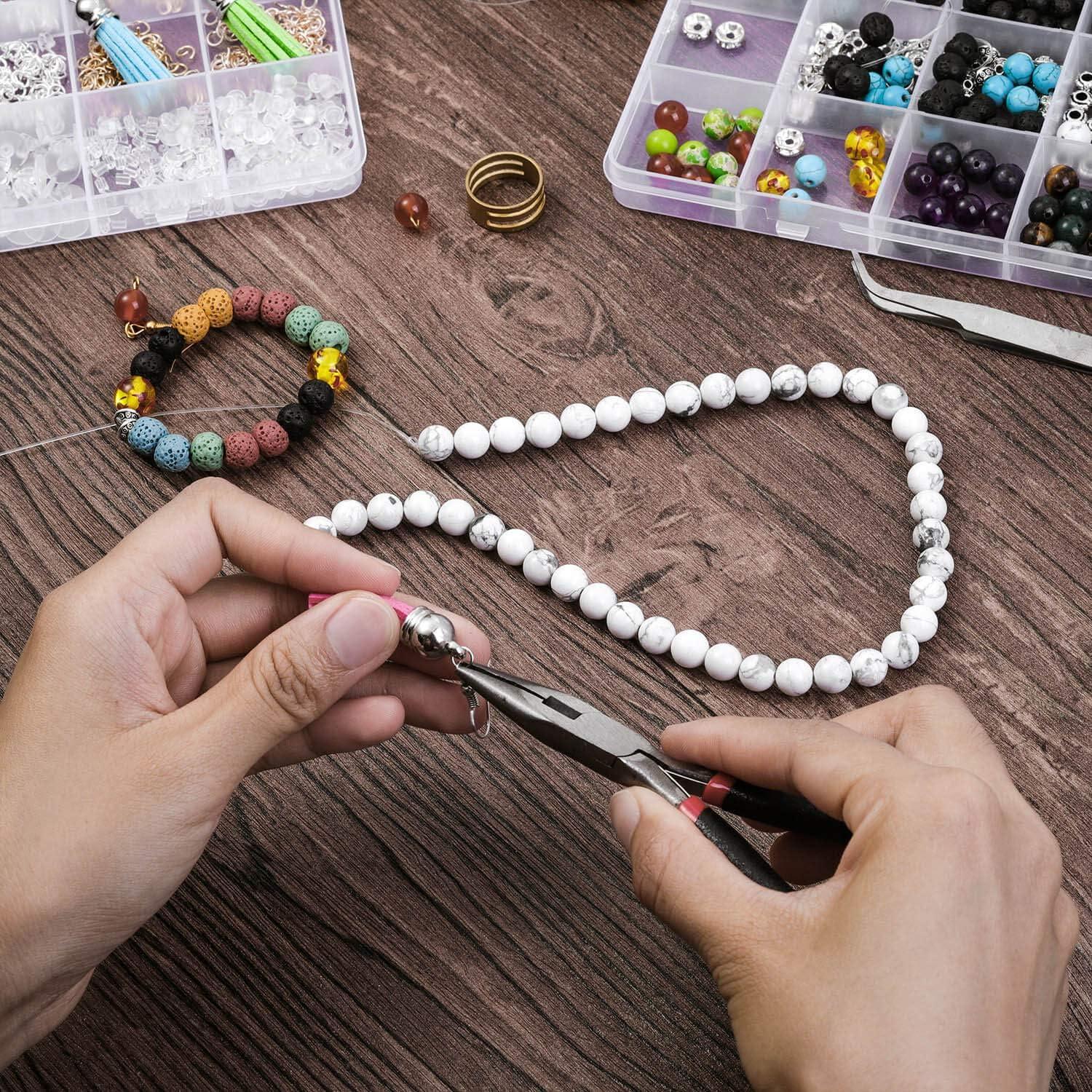 Kit de fabricación de aretes Anezus 1900 Piezas con ganchos