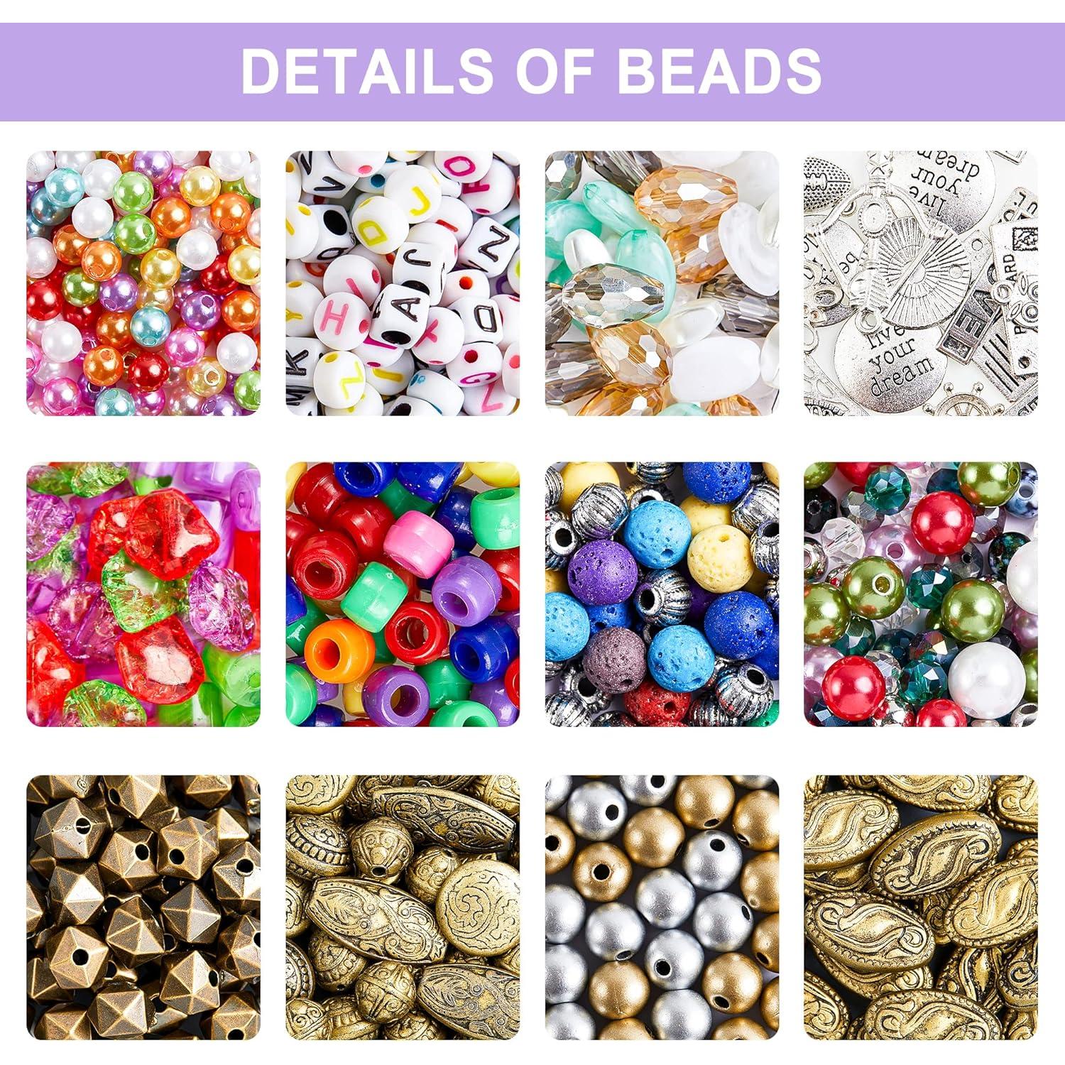 Kit de Fabricación de Joyas Inscraft 1960 Piezas Multicolor