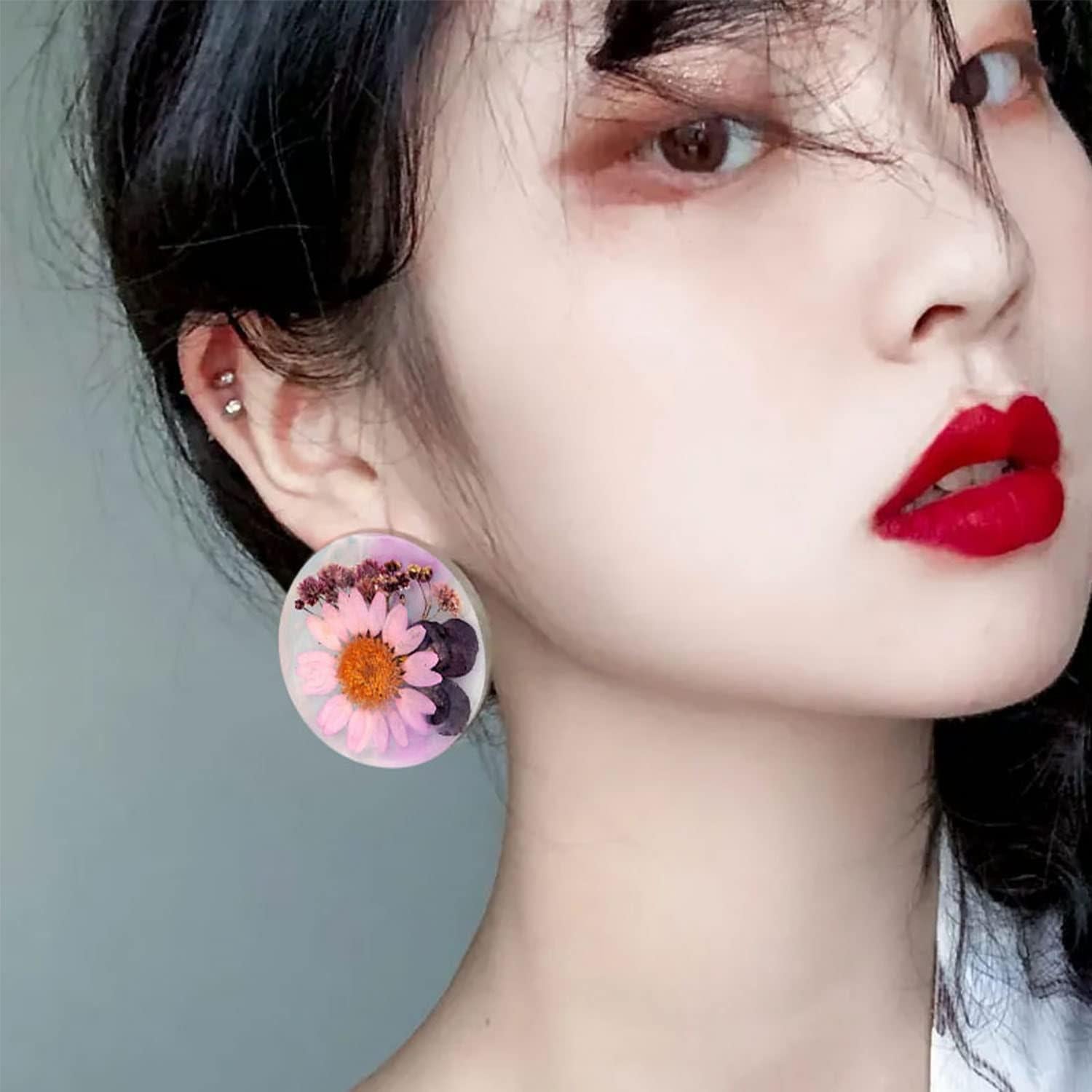 12 Moldes de Silicona para Aretes MAMUNU - Resina Epóxica