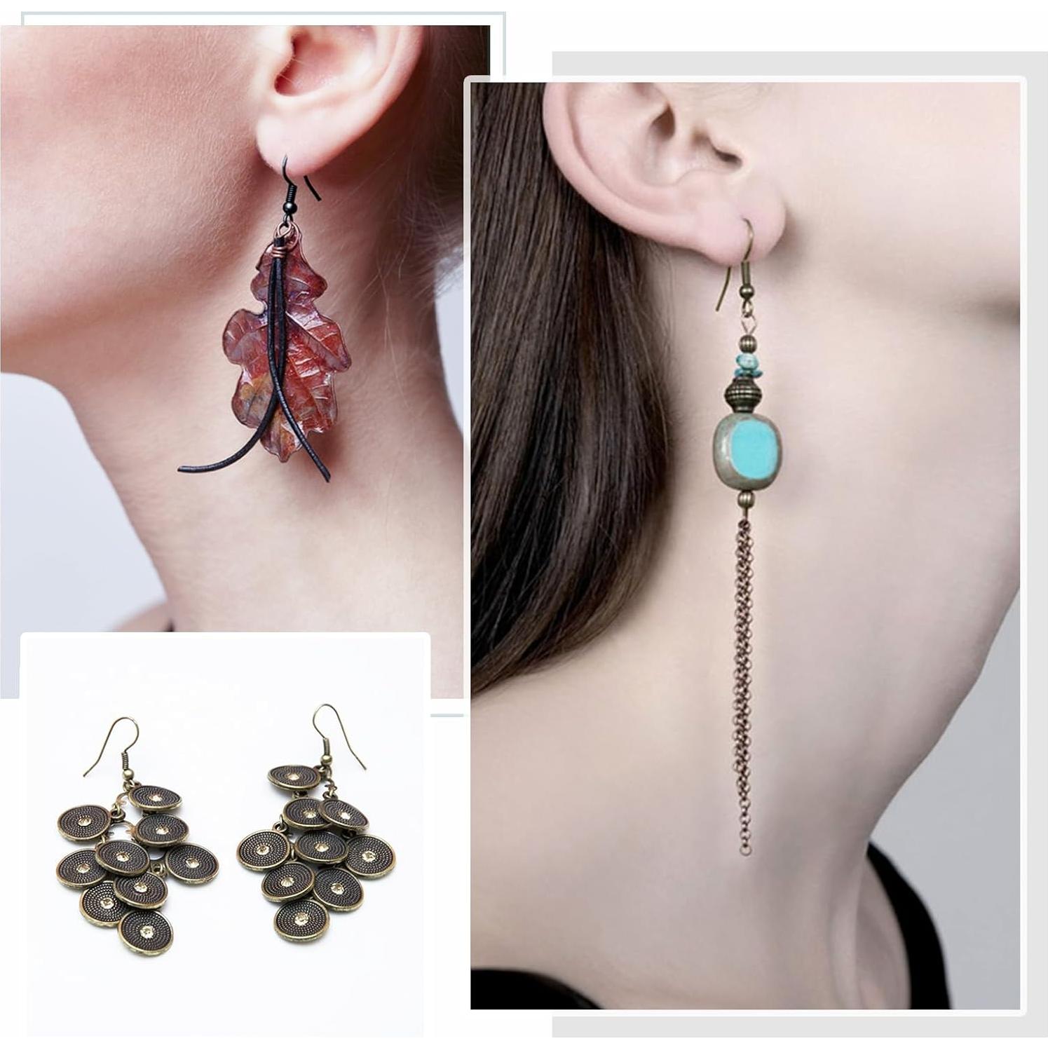 Kit de Ganchos para Pendientes TOAOB 600pcs Hipoalergénicos