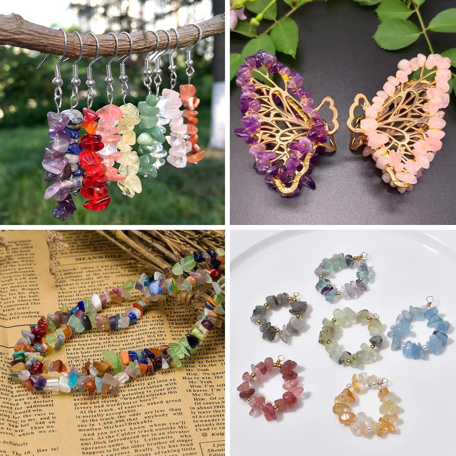 Kit de Fabricación de Joyas Ouubuuy 1200pcs Cristales y Cuentas