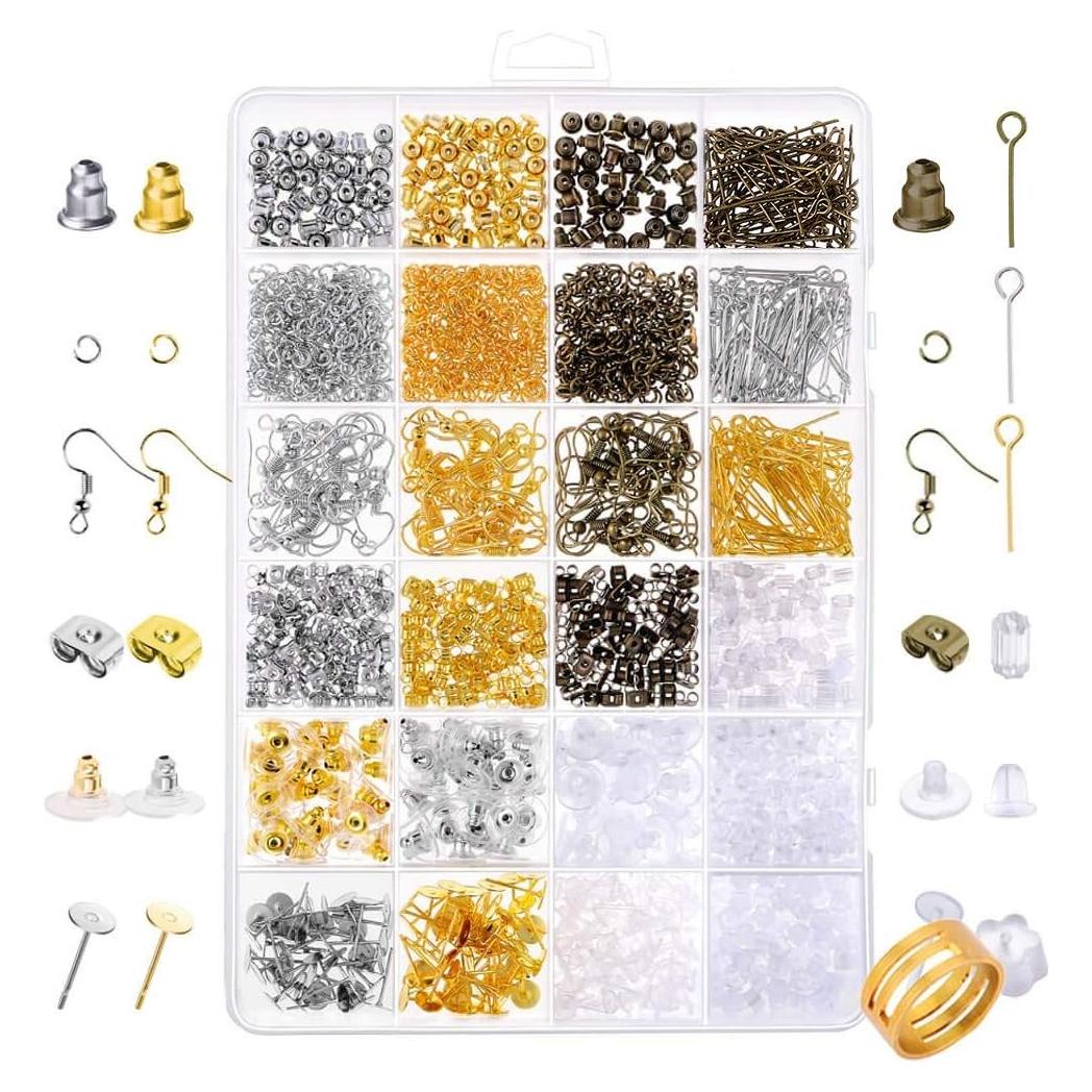 Kit de Suministros para Hacer Pendientes Paxcoo 2400 Piezas