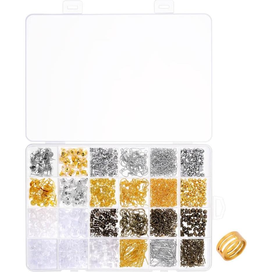 Kit de Suministros para Hacer Pendientes Paxcoo 2400 Piezas