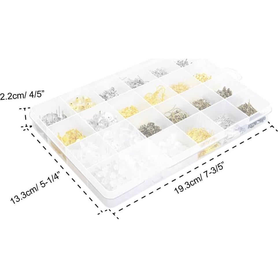 Kit de Suministros para Hacer Pendientes Paxcoo 2400 Piezas