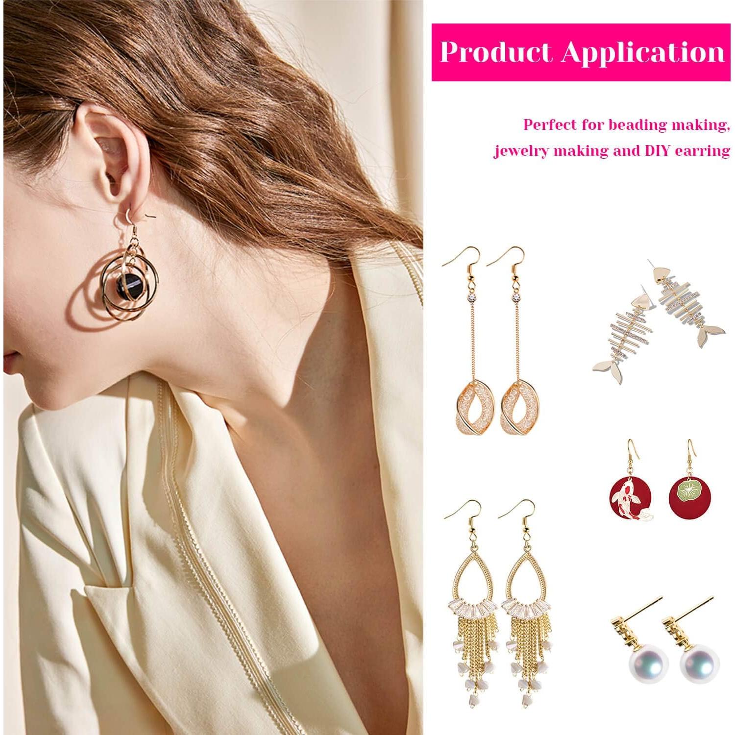 Kit de Fabricación de Pendientes Shynek 2500 Piezas con Ganchos y Anillos