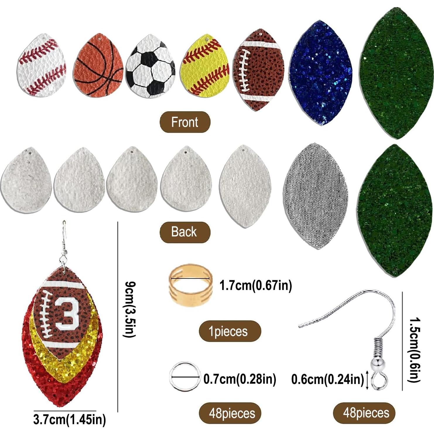 Kit de Hacer Pendientes de Deporte DIY GraLeS 183 Piezas