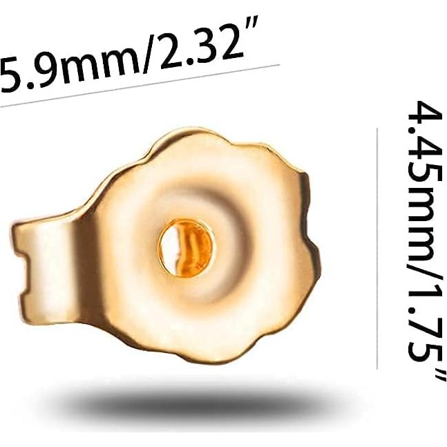 Kit de Aretes DIY 400 Piezas Acero Inoxidable 316L Oro