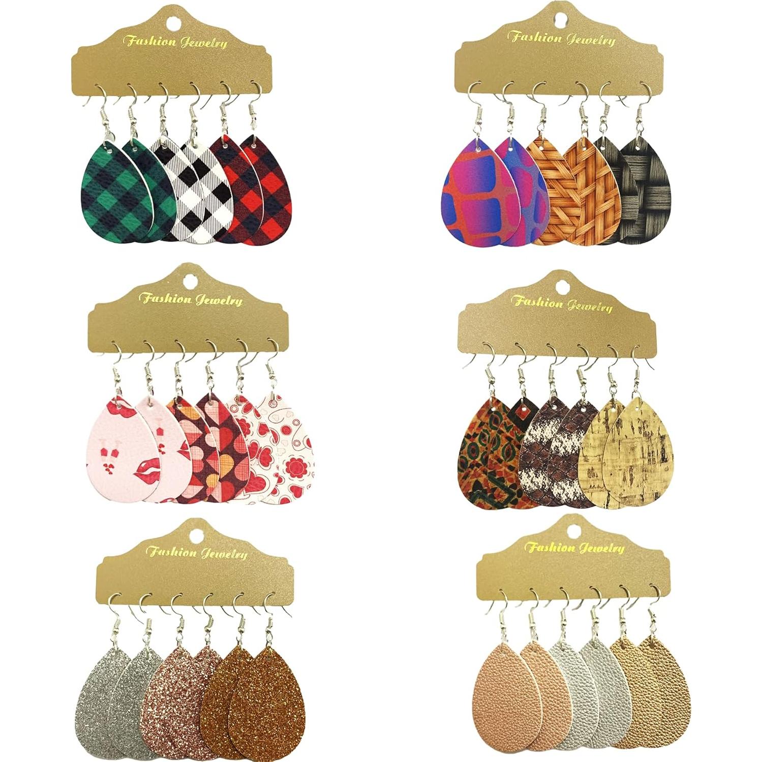 Kit de Fabricación de Pendientes AOUXSEEM 401 Piezas Cuero Sintético