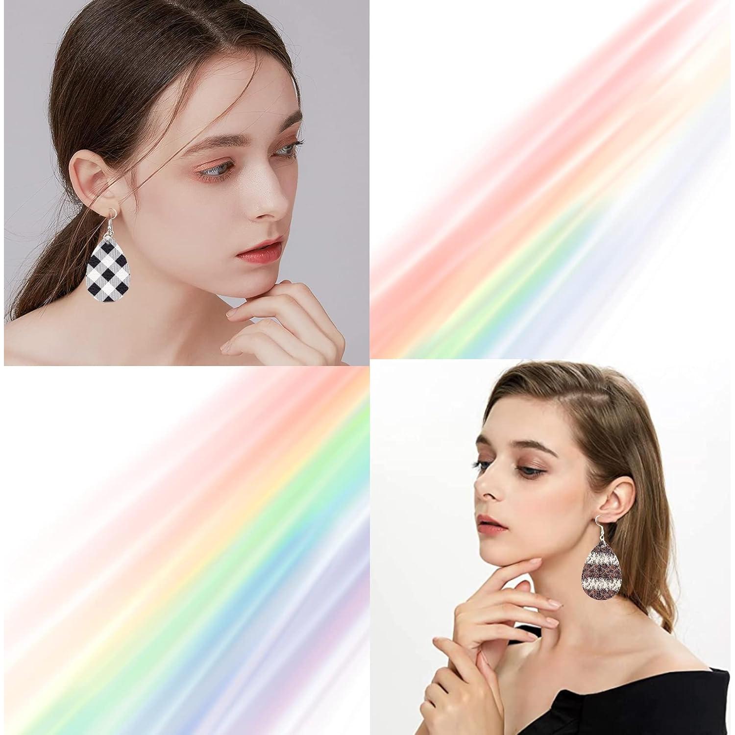 Kit de Fabricación de Pendientes AOUXSEEM 401 Piezas Cuero Sintético