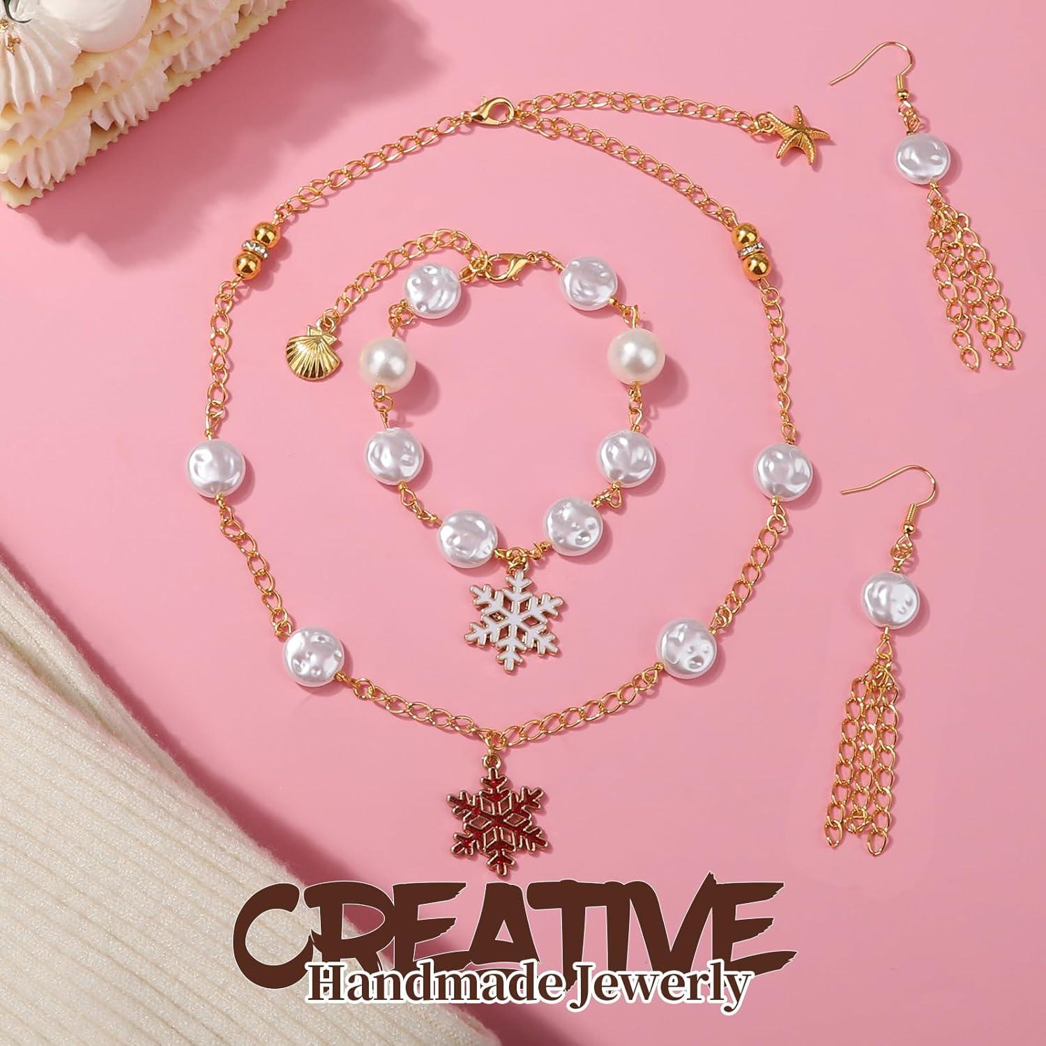 Kit de Suministros para Hacer Joyas LEOBRO 1200PCS Oro Plata