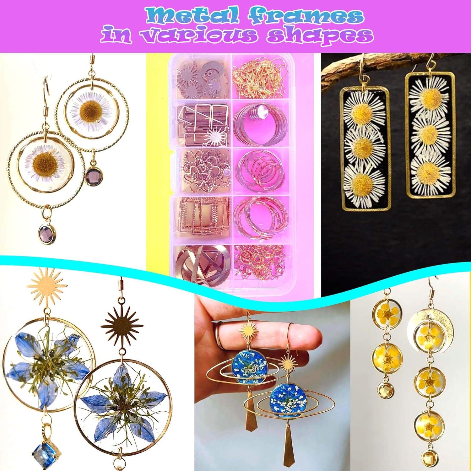 Kit de Resina UV JILLSKY 300g con Luz y Moldes para Joyería