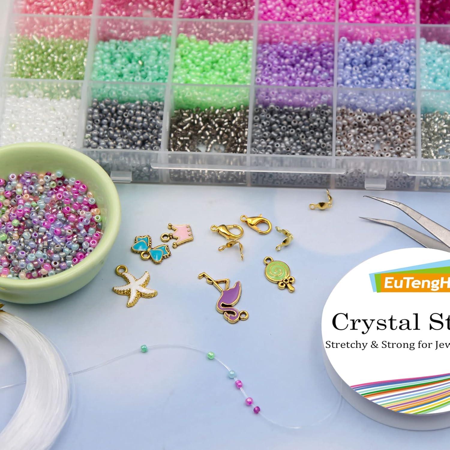 Kit de Cuentas de Semilla EuTengHao 18000 Piezas 2mm Vidrio