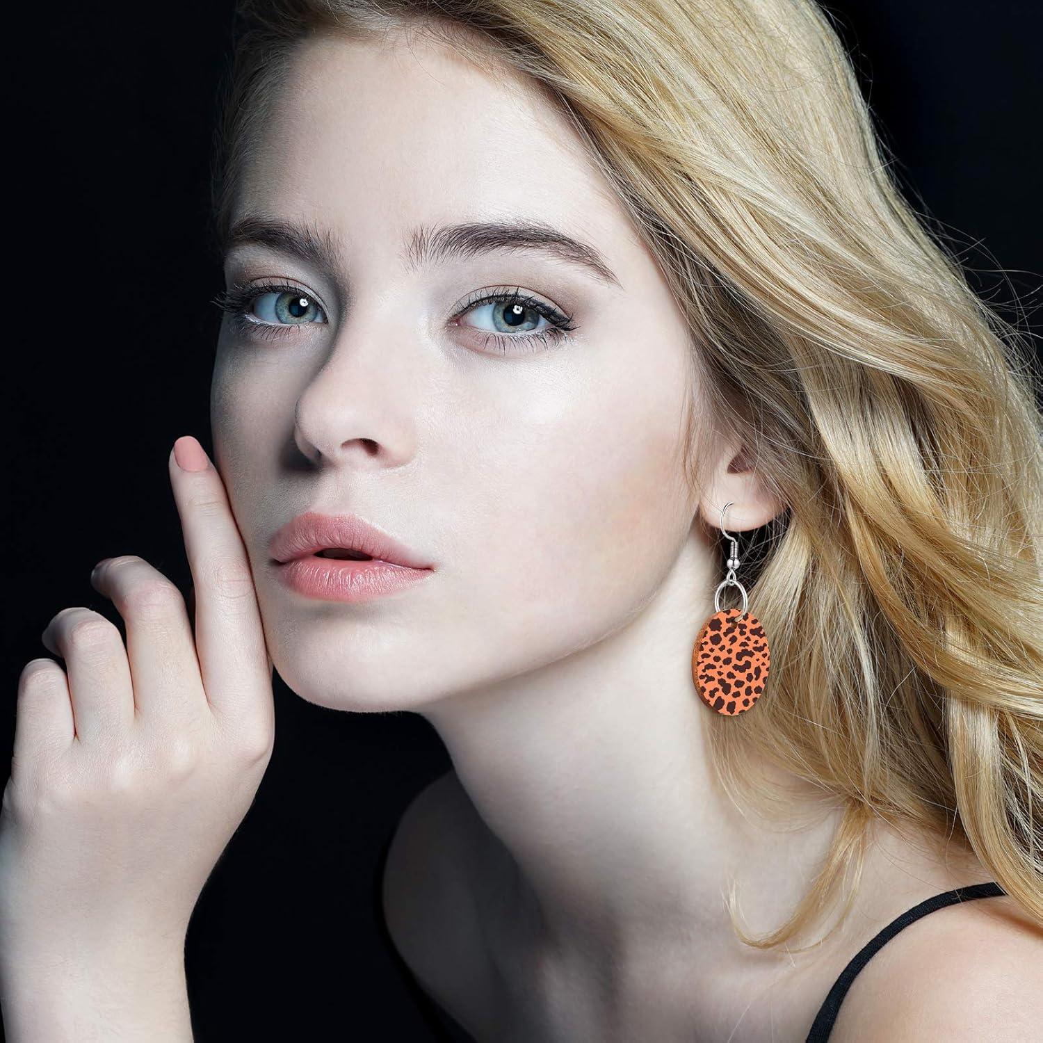 Kit de Pendientes de Madera Hicarer 200 Piezas DIY 5.08 cm