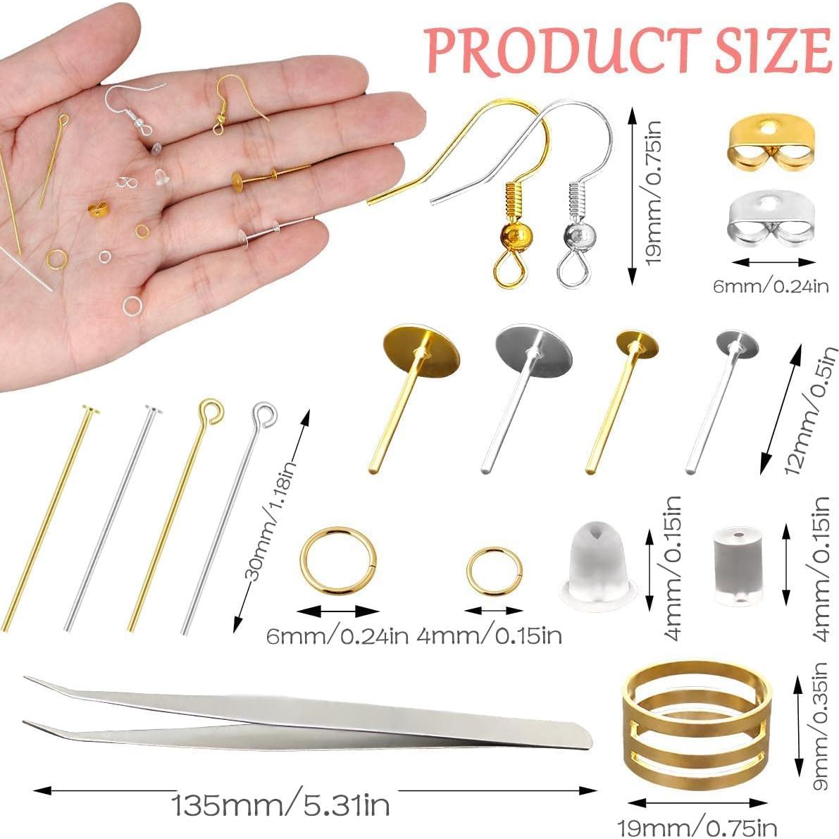 Kit de Suministros para Hacer Pendientes Naturahand 3780 Piezas