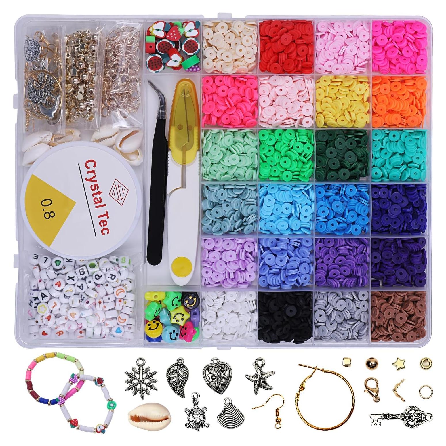 Kit de Joyería EYENICE 6000 Piezas Cuentas de Arcilla DIY