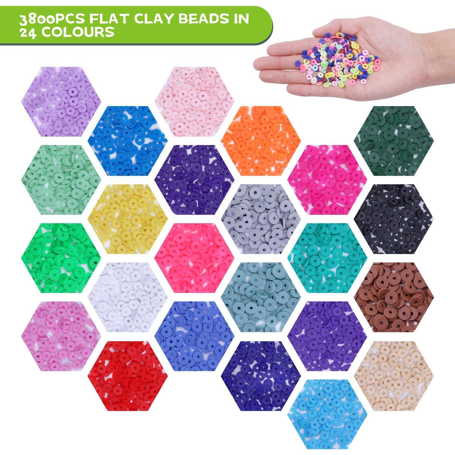 Kit de Joyería EYENICE 6000 Piezas Cuentas de Arcilla DIY