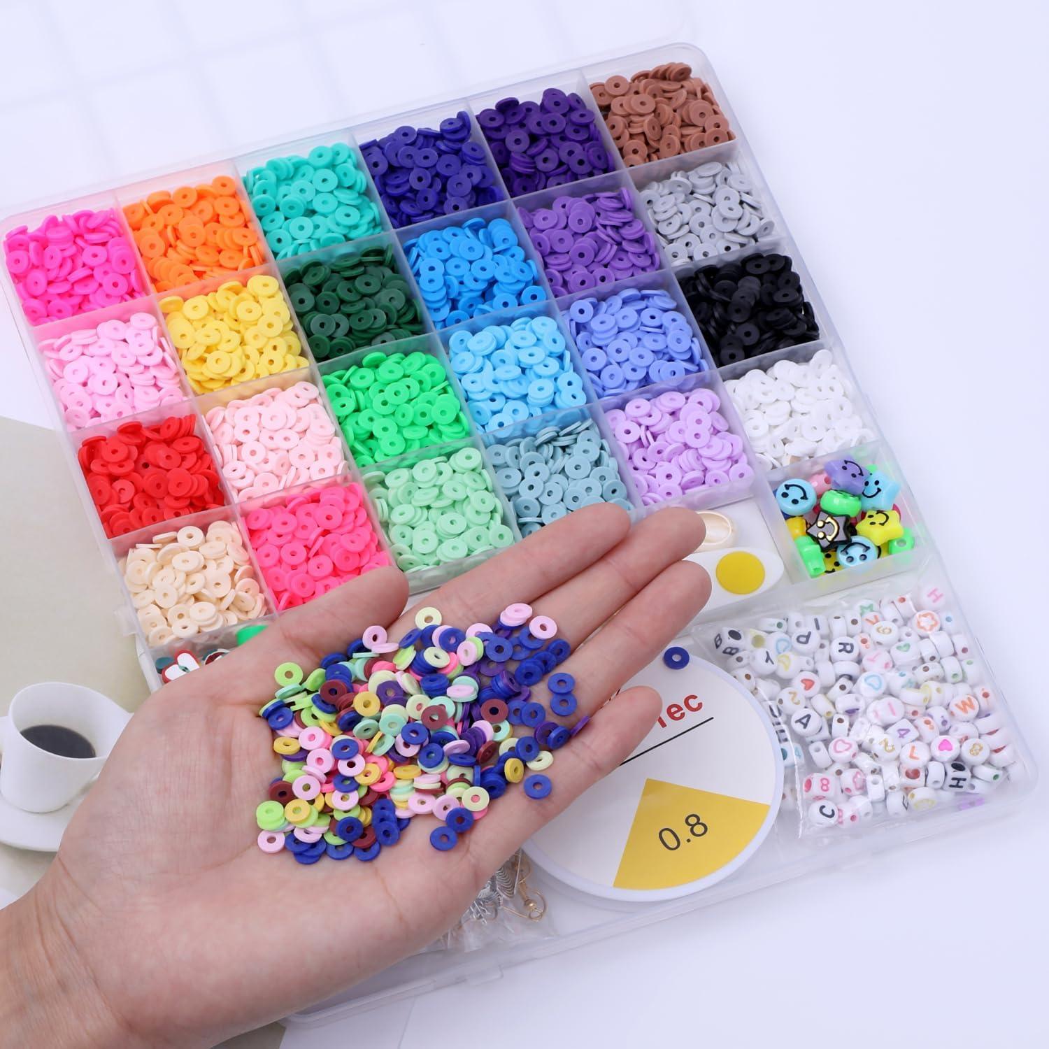 Kit de Joyería EYENICE 6000 Piezas Cuentas de Arcilla DIY