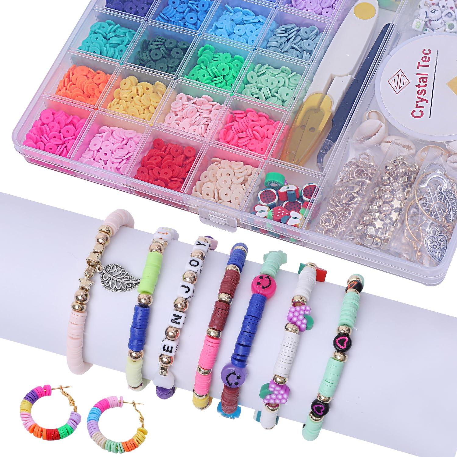 Kit de Joyería EYENICE 6000 Piezas Cuentas de Arcilla DIY