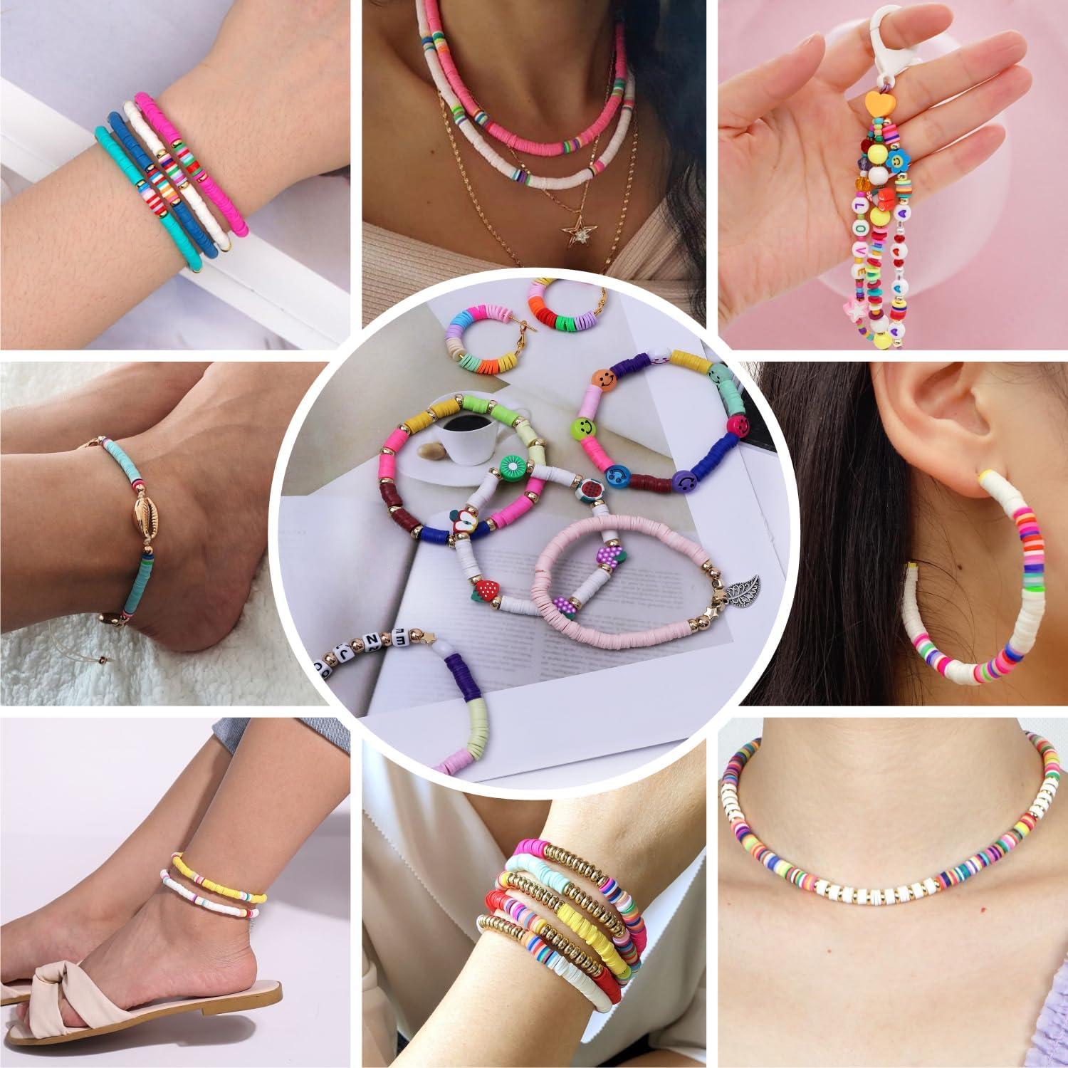 Kit de Joyería EYENICE 6000 Piezas Cuentas de Arcilla DIY