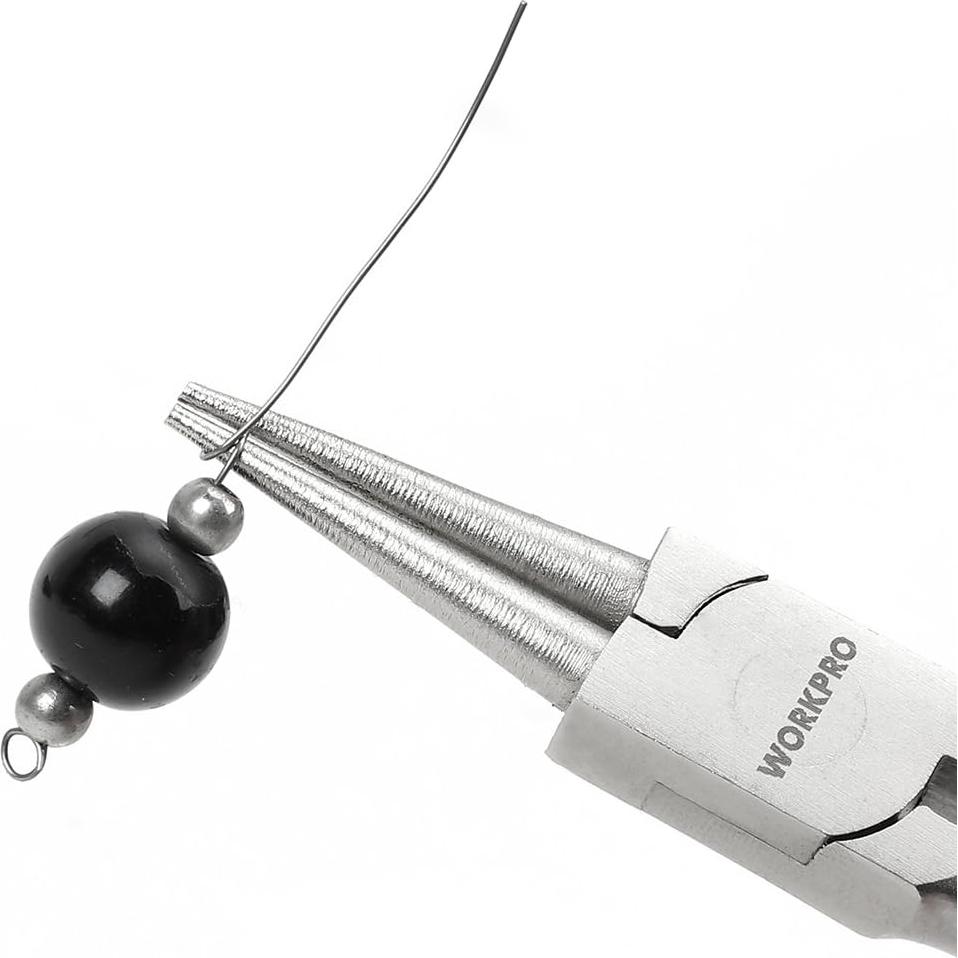 Set de Pinzas de Joyería WORKPRO 7 Piezas con Bolsa Azul