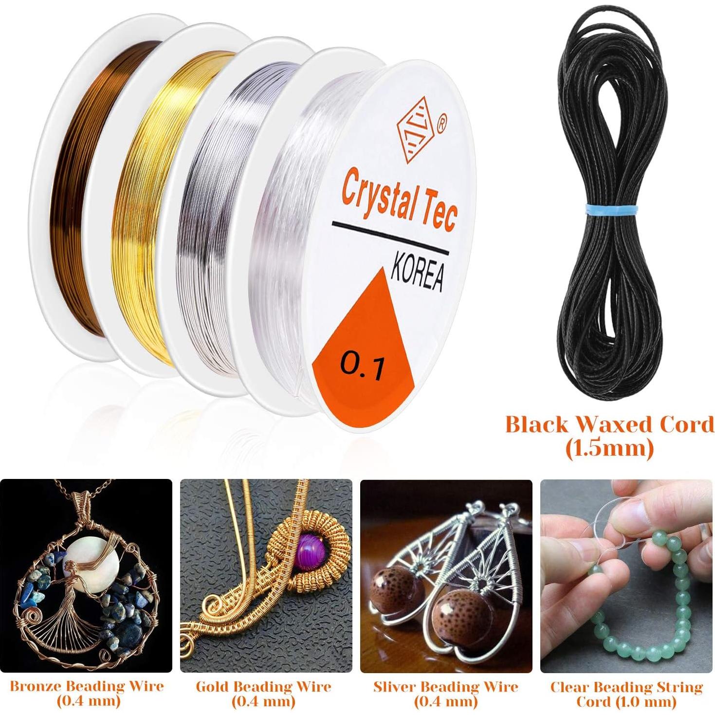 Kit de Fabricación de Joyas PAXCOO con 2046 Piezas y Herramientas