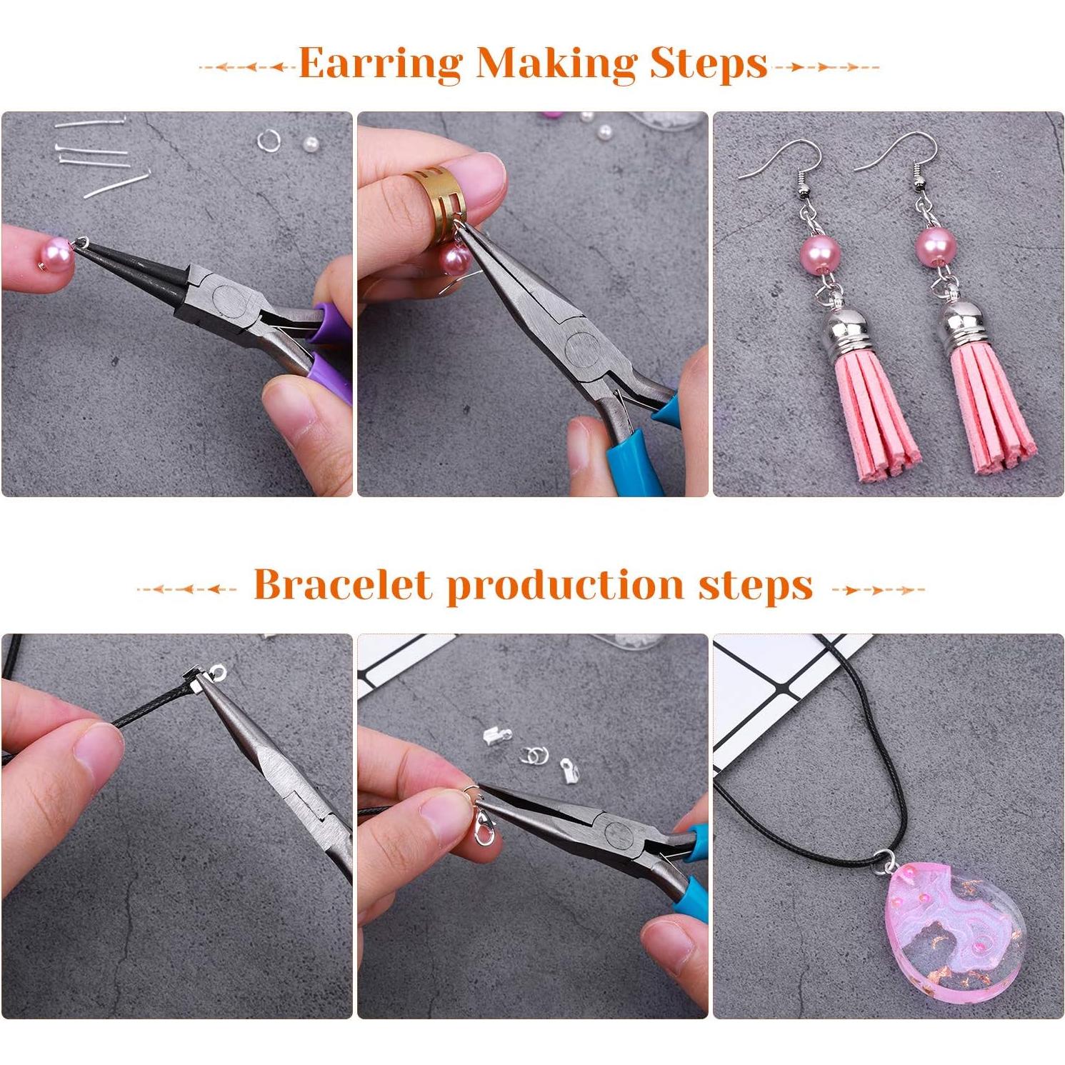 Kit de Fabricación de Joyas PAXCOO con 2046 Piezas y Herramientas