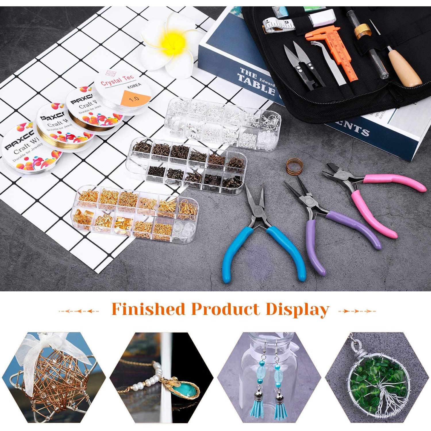 Kit de Fabricación de Joyas PAXCOO con 2046 Piezas y Herramientas