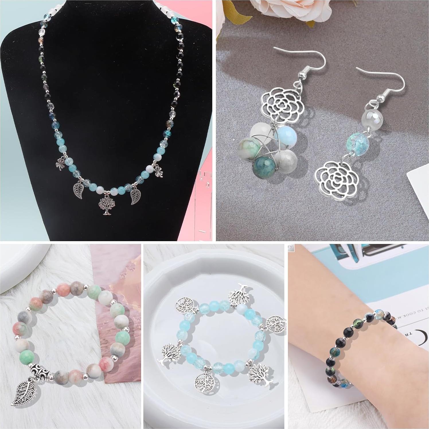 Kit de Fabricación de Pulseras KINGSHINE 810 Piezas 8mm Vidrio