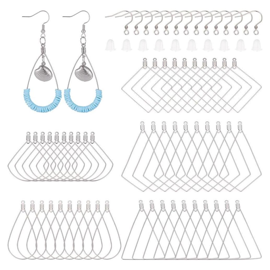 Kit de Ganchos de Aretes Hipoalergénicos UNICRAFTALE 180pcs