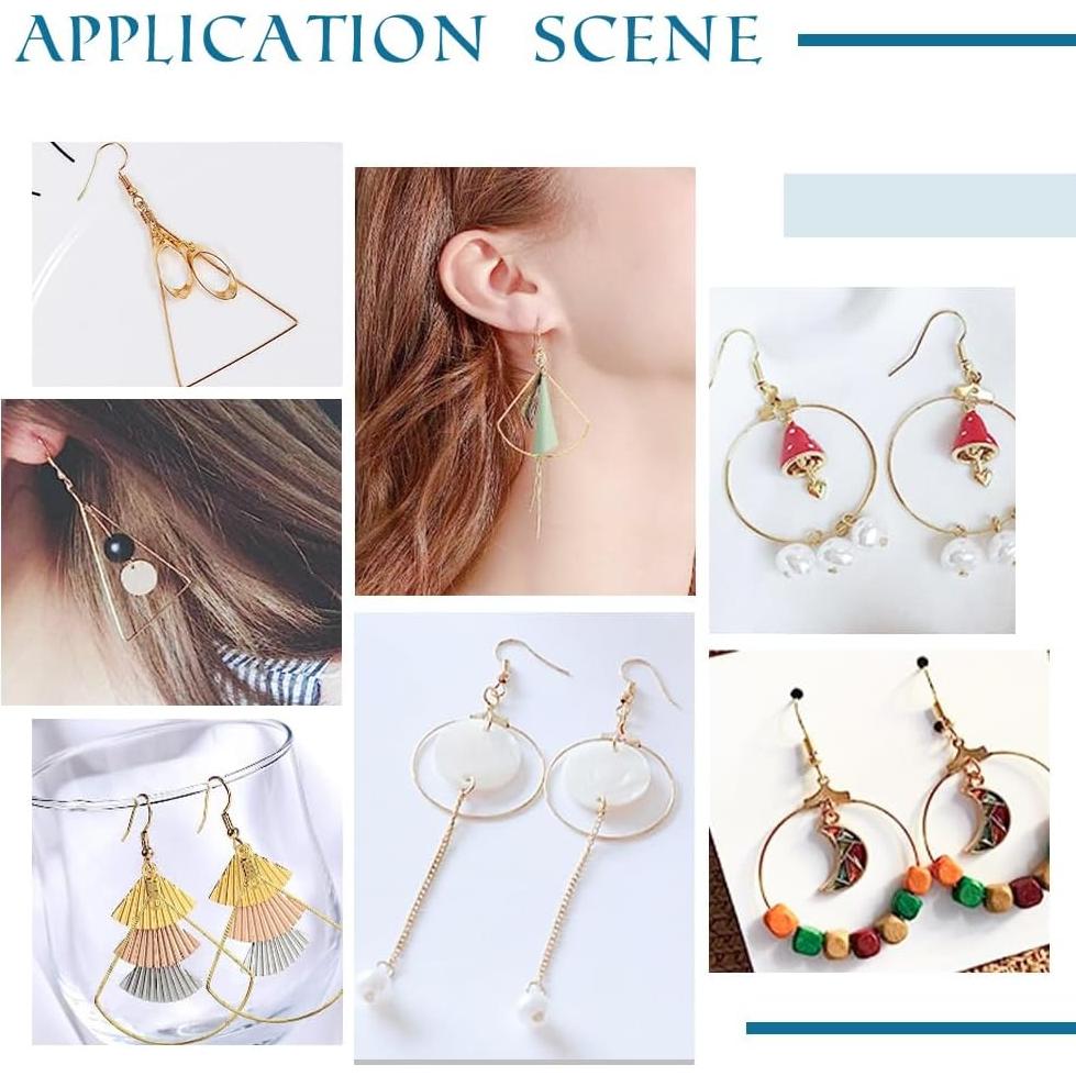 Kit de Ganchos de Aretes Hipoalergénicos UNICRAFTALE 180pcs