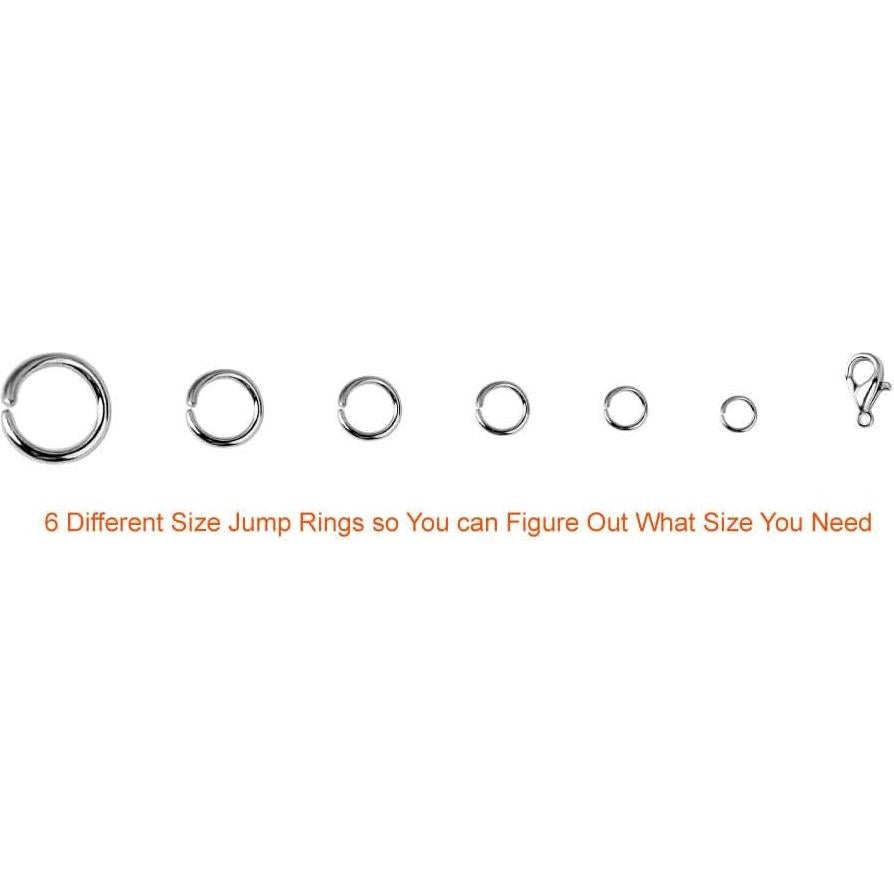 Kit de Joyería Paxcoo 1500 Piezas: Anillas de Salto y Alicates