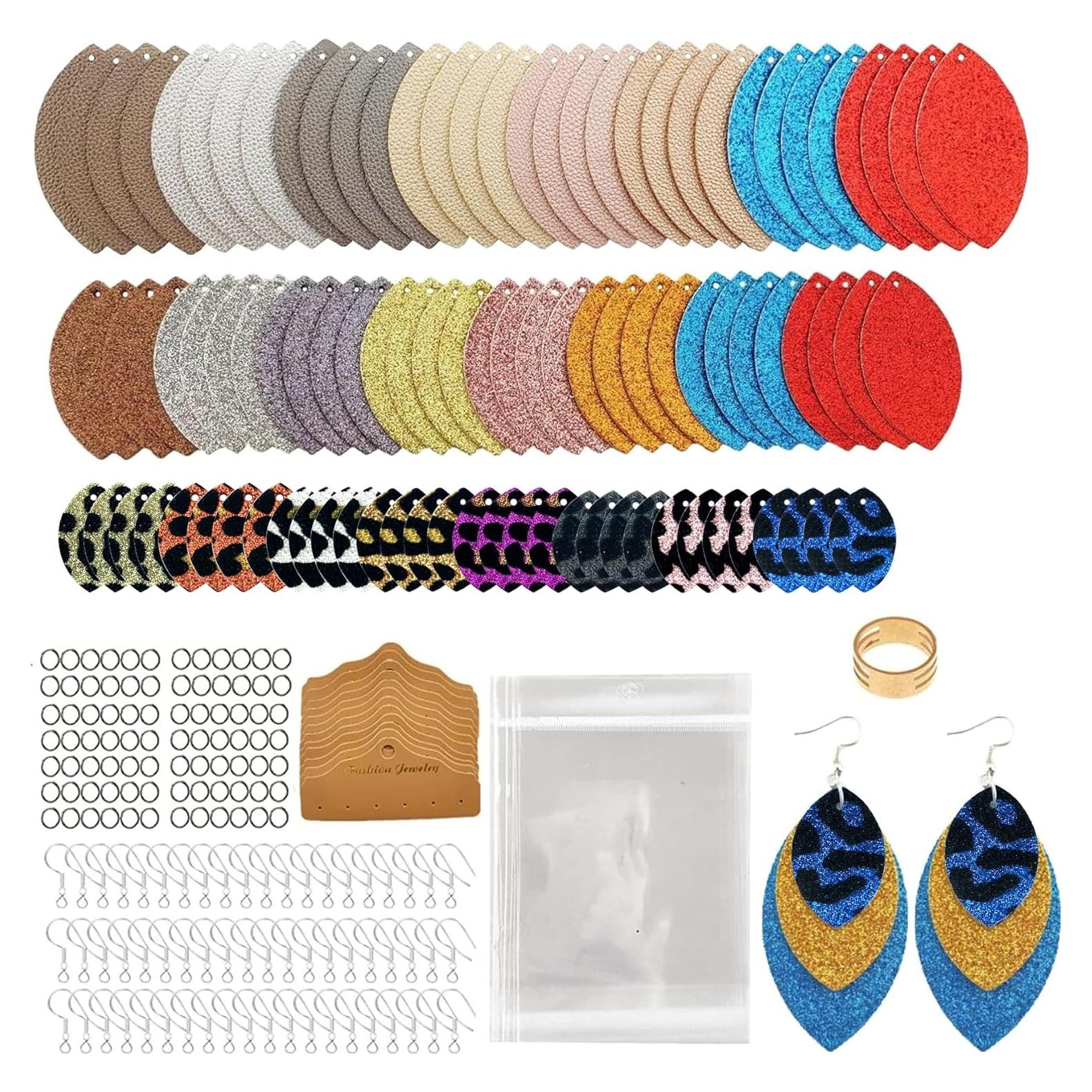 Kit de Pendientes de Cuero Sintético AOUXSEEM 321 Piezas