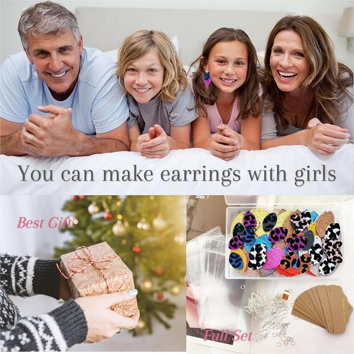 Kit de Pendientes de Cuero Sintético AOUXSEEM 321 Piezas