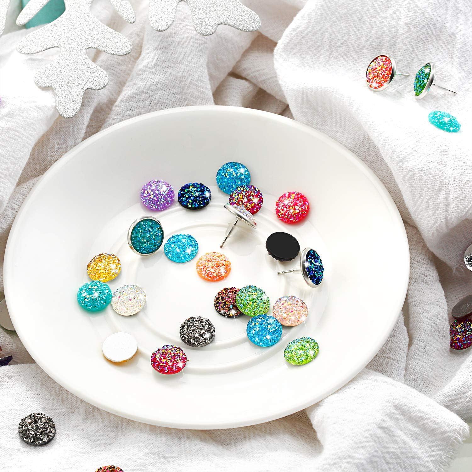 Kit de Joyería DIY Maitys 200 Pcs 20 Colores Cabochones 8mm