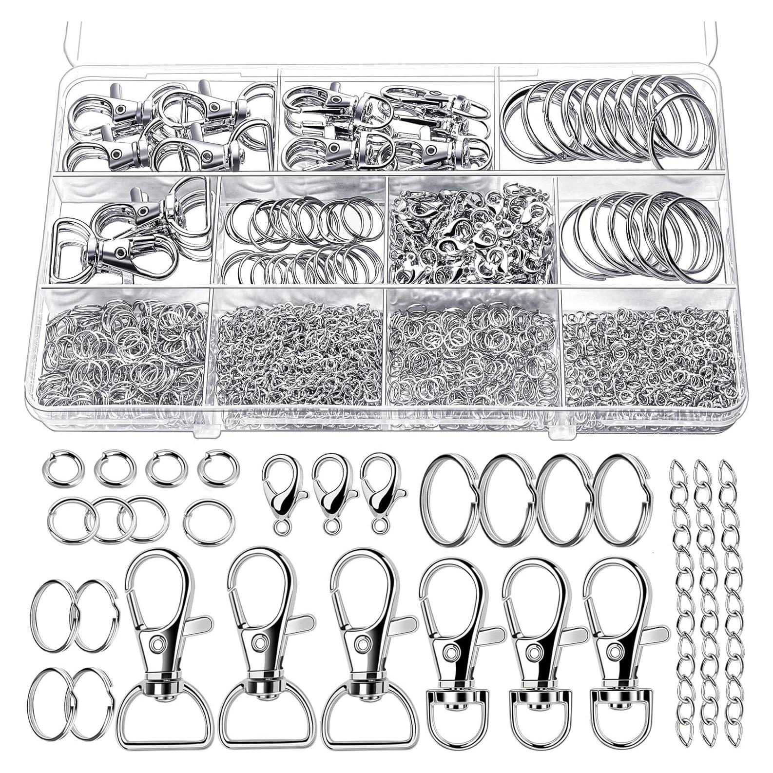 Kit de Fabricación de Llaveros Teenitor 524 Piezas Metal