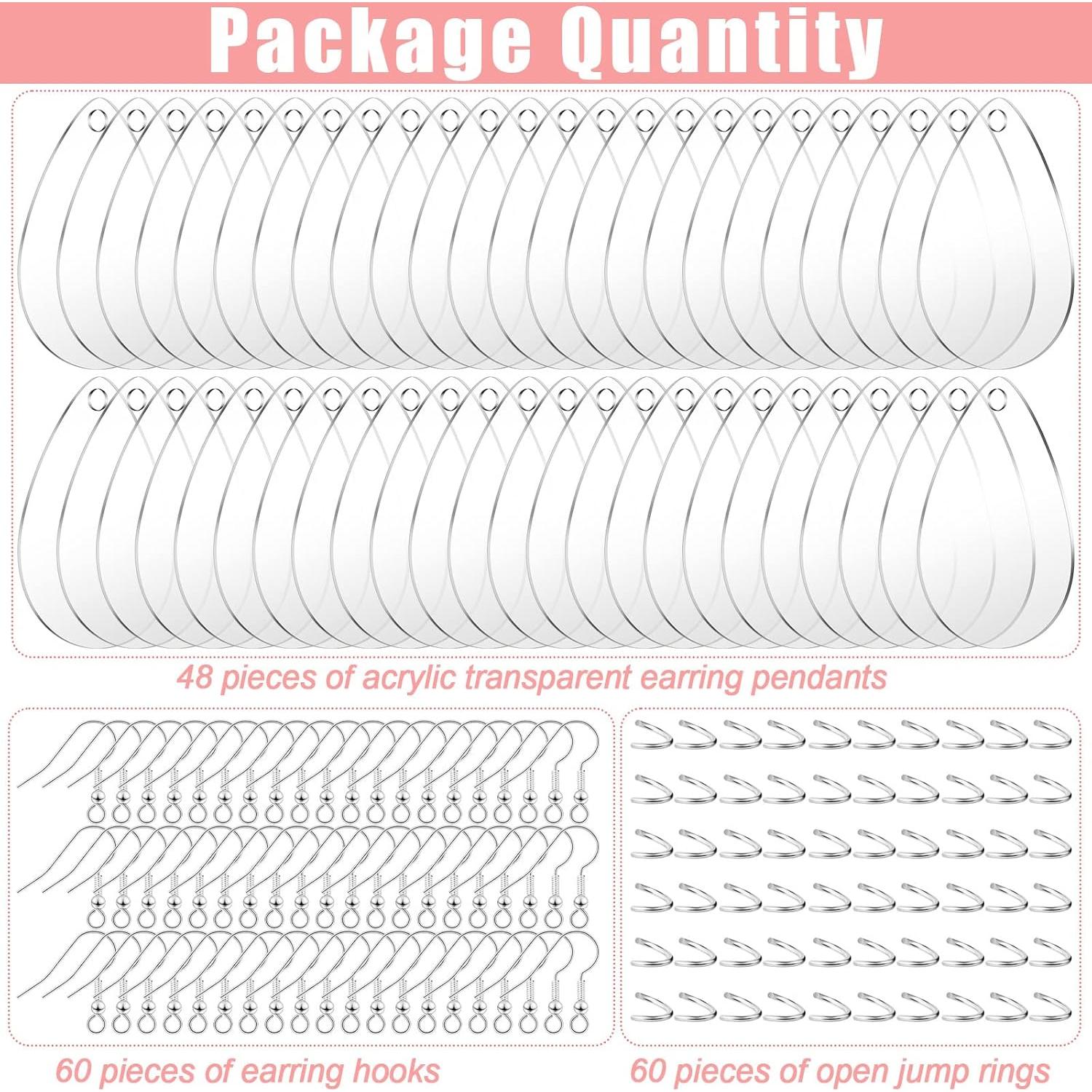 Kit de Fabricación de Pendientes Hicarer 168 Piezas Acrílico