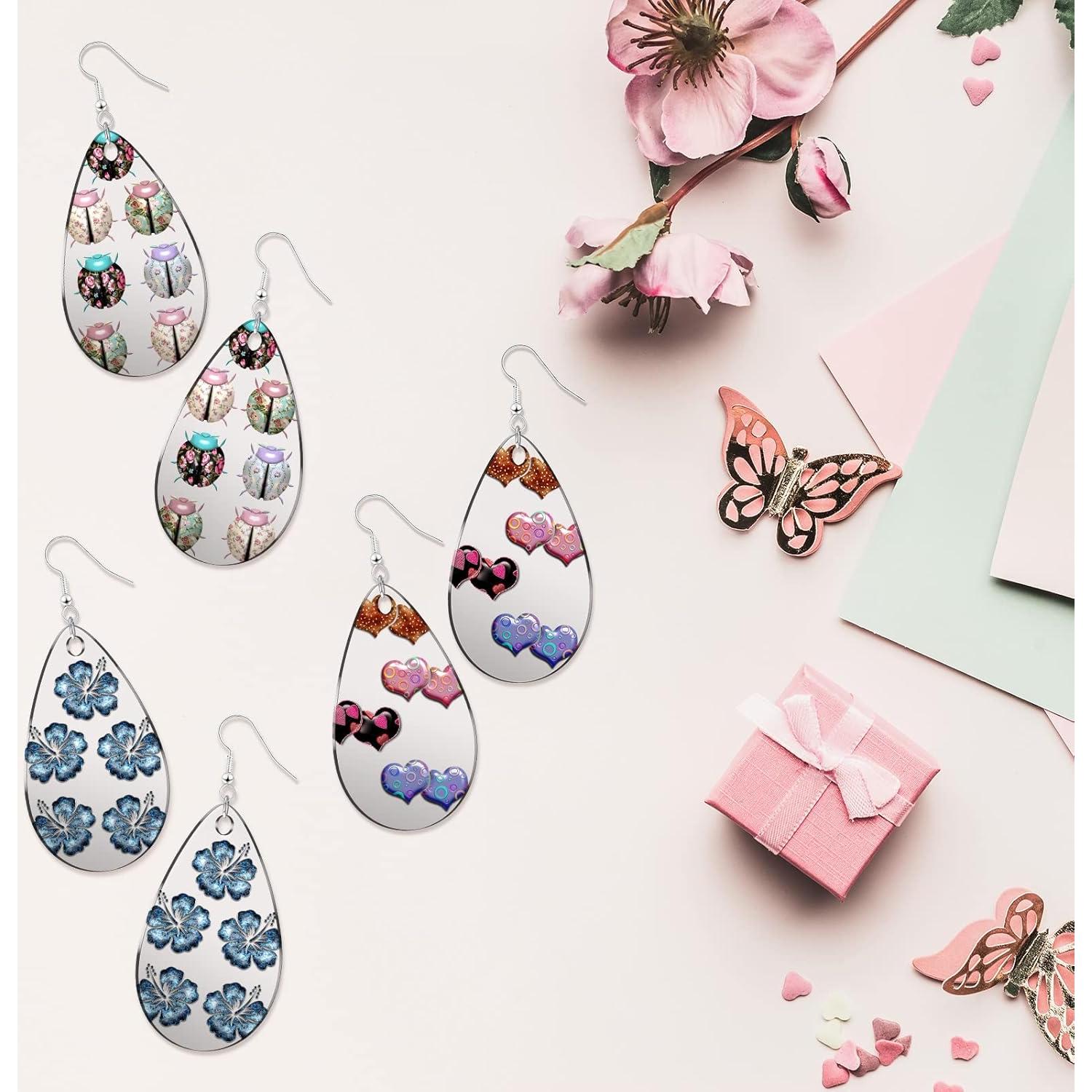 Kit de Fabricación de Pendientes Hicarer 168 Piezas Acrílico