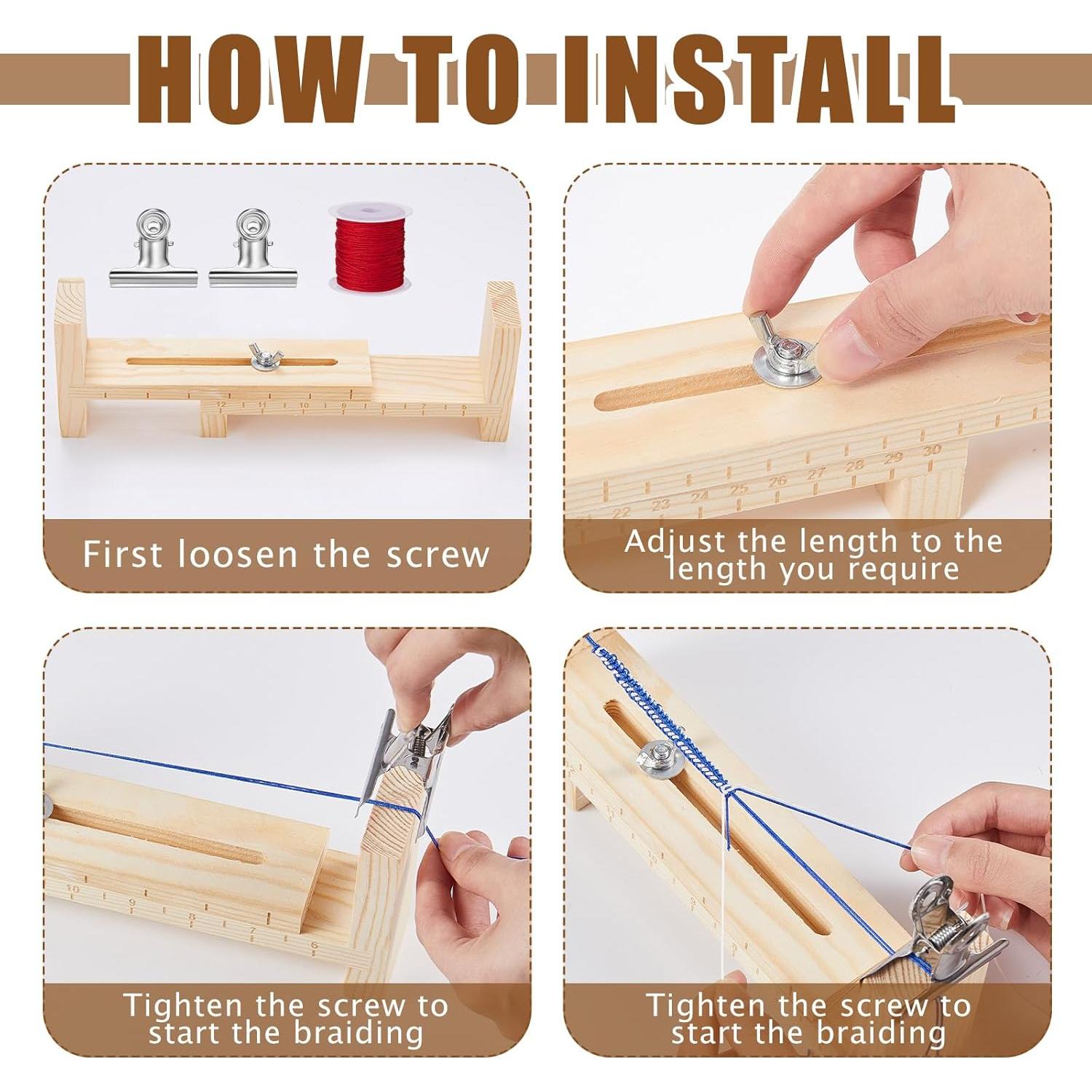 Kit de Juguete de Pulsera de Madera Burbell 13 Piezas