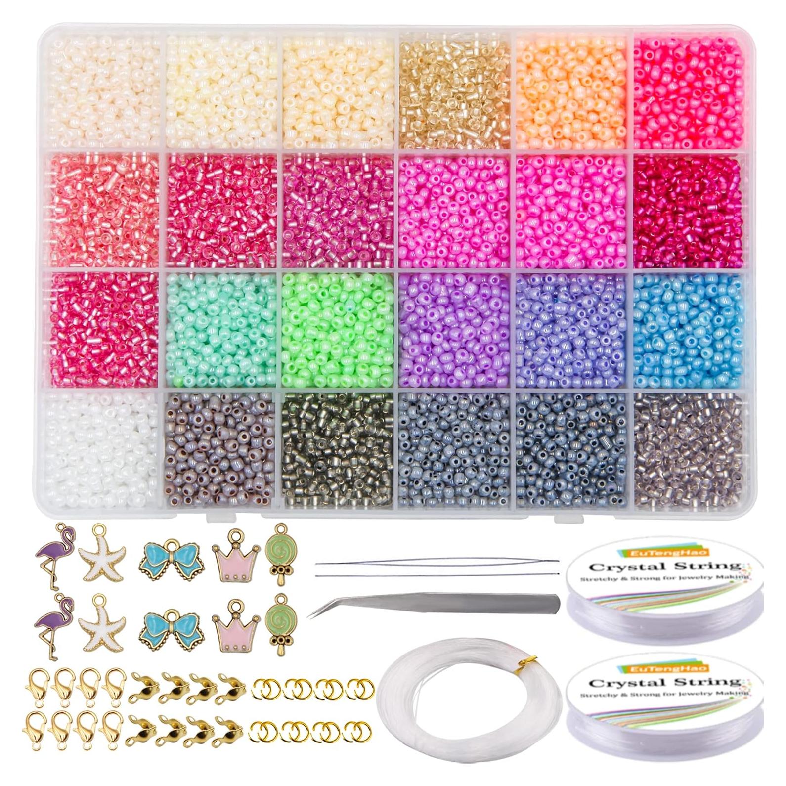 Kit de Perlas Semillas EuTengHao 13246 Piezas 3mm Multicolor